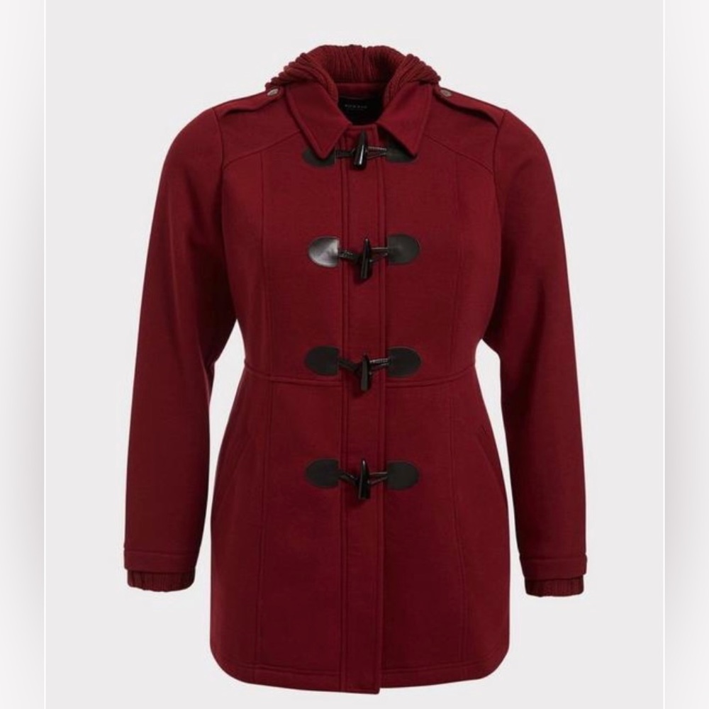 Torrid Heavy Knit Toggle Coat - size 18/20 - Picture 5 of 12